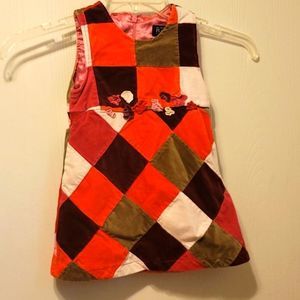 Children's Place Sleeveless Lined Patchwork dress